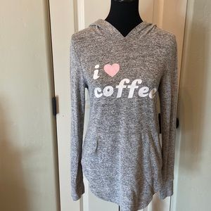 Adorable Lightweight “I ❤️ Coffee” pullover